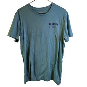 Old Navy 1994 Logo Graphic T-Shirt Blue Men's Small Short Sleeve Crew Neck Tee
